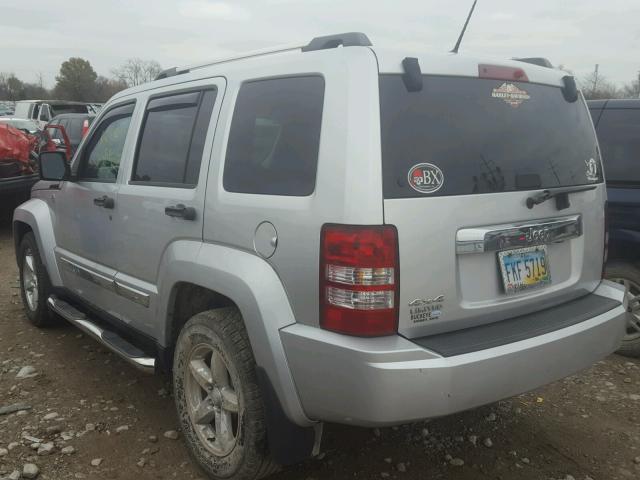 1J4PN5GK8AW153075 - 2010 JEEP LIBERTY LI SILVER photo 3