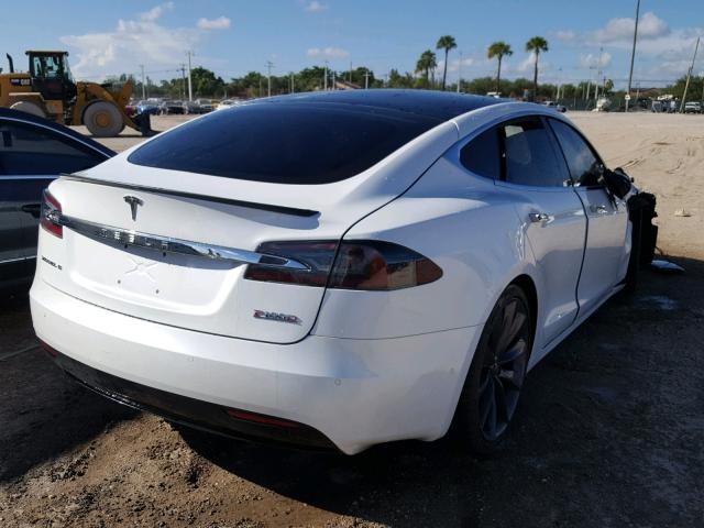 5YJSA1E44HF200416 - 2017 TESLA MODEL S WHITE photo 4