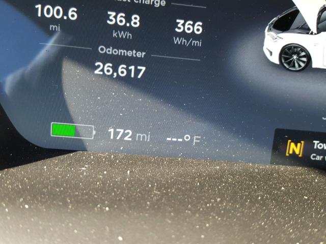 5YJSA1E44HF200416 - 2017 TESLA MODEL S WHITE photo 8