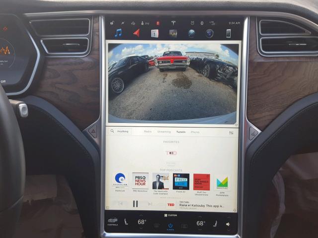 5YJSA1E44HF200416 - 2017 TESLA MODEL S WHITE photo 9