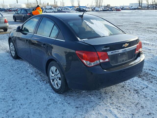 1G1PD5SB8E7377715 - 2014 CHEVROLET CRUZE LT BLACK photo 3