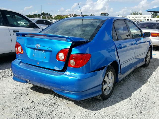 2T1BR32EX7C821891 - 2007 TOYOTA COROLLA CE BLUE photo 4