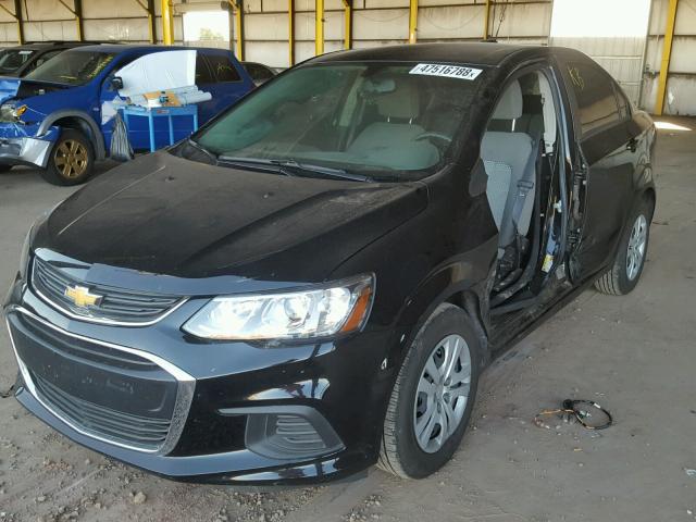 1G1JB5SH9H4149230 - 2017 CHEVROLET SONIC LS BLACK photo 2