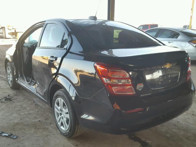 1G1JB5SH9H4149230 - 2017 CHEVROLET SONIC LS BLACK photo 3