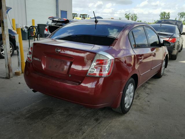 3N1AB61E28L620166 - 2008 NISSAN SENTRA 2.0 RED photo 4