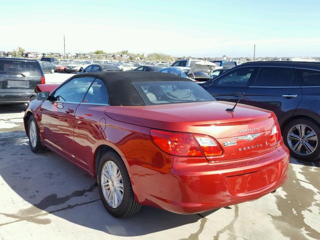 1C3LC45B09N543889 - 2009 CHRYSLER SEBRING LX RED photo 3