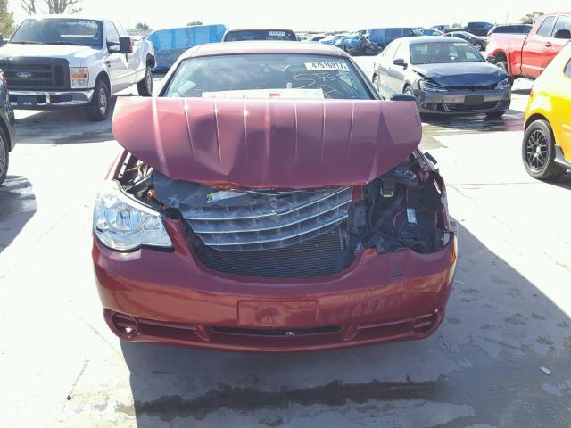 1C3LC45B09N543889 - 2009 CHRYSLER SEBRING LX RED photo 9