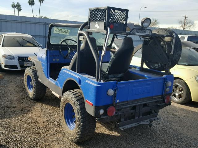 J2F835TH09987 - 1972 JEEP CJ-5 BLUE photo 3