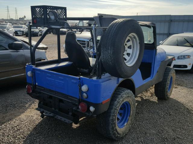 J2F835TH09987 - 1972 JEEP CJ-5 BLUE photo 4