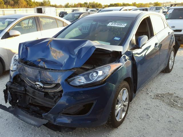 KMHD35LE4DU157215 - 2013 HYUNDAI ELANTRA GT BLUE photo 2