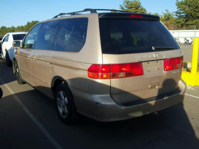 2HKRL18651H623003 - 2001 HONDA ODYSSEY EX GOLD photo 3