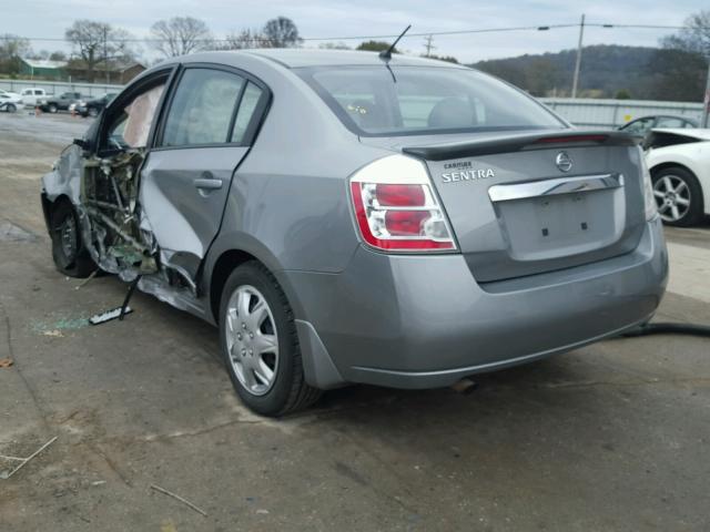 3N1AB6AP8CL770387 - 2012 NISSAN SENTRA 2.0 SILVER photo 3