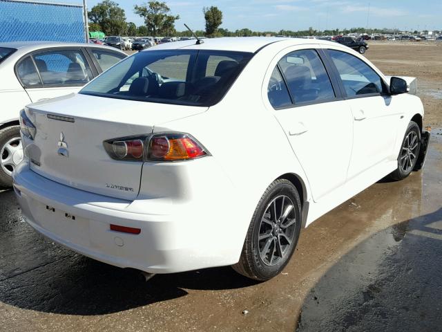 JA32U2FU9HU002092 - 2017 MITSUBISHI LANCER ES WHITE photo 4