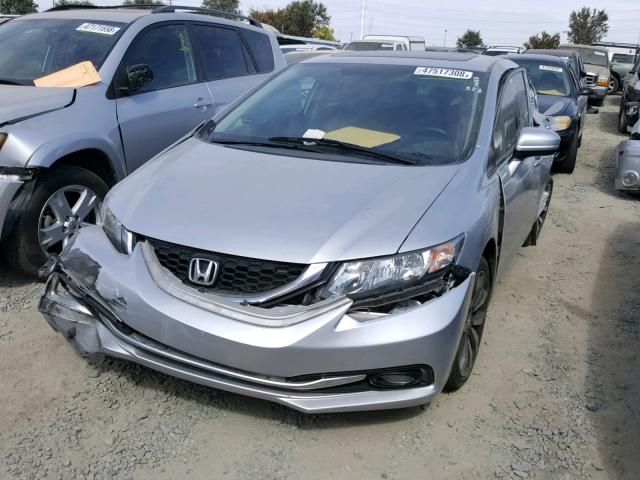2HGFB2F99FH510987 - 2015 HONDA CIVIC EXL 银色 照片 2
