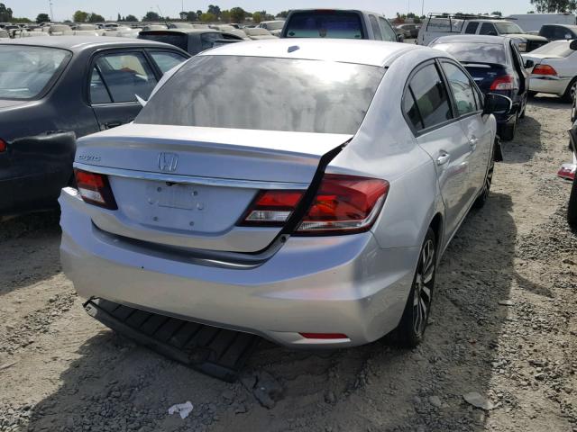 2HGFB2F99FH510987 - 2015 HONDA CIVIC EXL 银色 照片 4