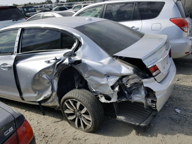 2HGFB2F99FH510987 - 2015 HONDA CIVIC EXL 银色 照片 9