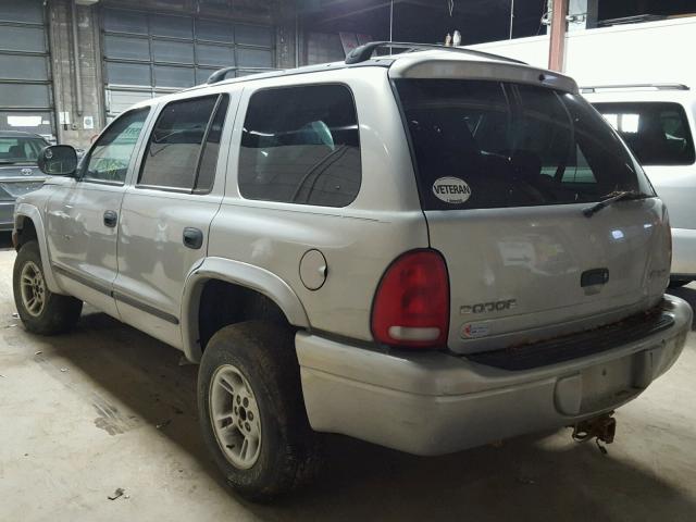 1B4HS28Y6XF523188 - 1999 DODGE DURANGO SILVER photo 3