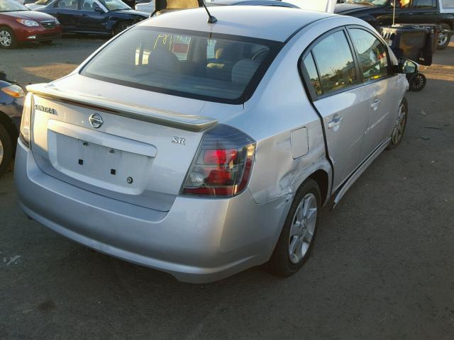 3N1AB6AP1AL673030 - 2010 NISSAN SENTRA 2.0 SILVER photo 4