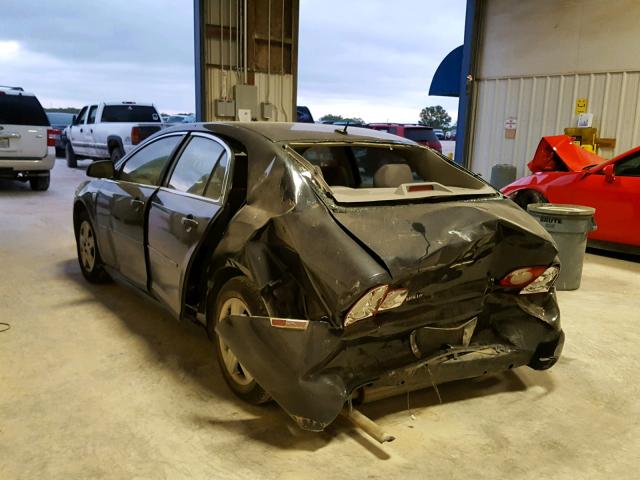 1G1ZG57BX8F251391 - 2008 CHEVROLET MALIBU LS შავი ფოტო 3