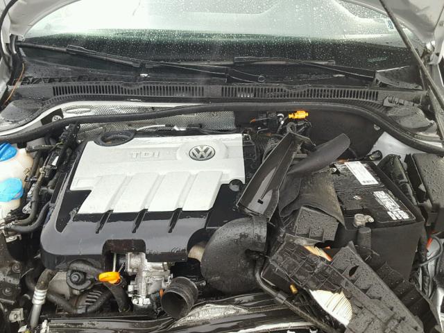 3VWLL7AJ4CM038978 - 2012 VOLKSWAGEN JETTA TDI SILVER photo 7