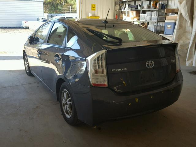 JTDKN3DU2B1385826 - 2011 TOYOTA PRIUS 灰色 照片 3