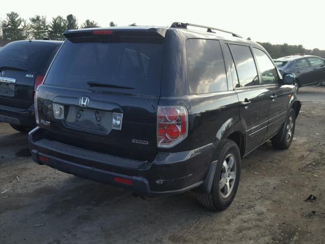 5FNYF18536B019868 - 2006 HONDA PILOT EX BLACK photo 4