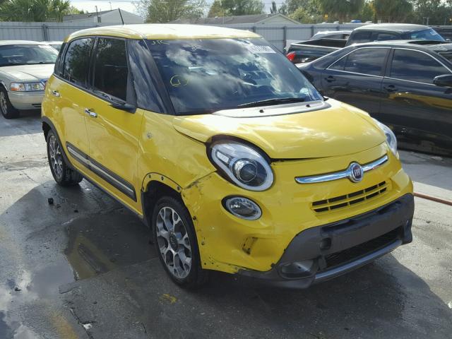 ZFBCFADH3FZ031221 - 2015 FIAT 500L TREKK YELLOW photo 1