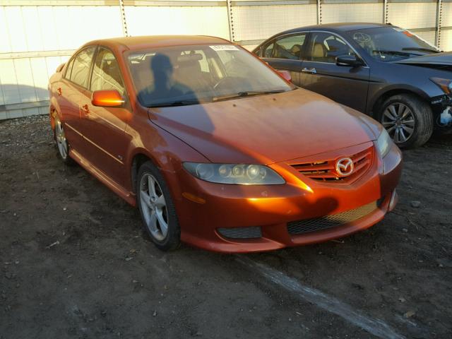 1YVFP84D145N50702 - 2004 MAZDA 6 S ORANGE photo 1