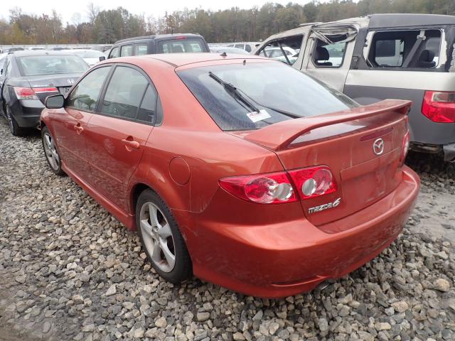 1YVFP84D145N50702 - 2004 MAZDA 6 S ORANGE photo 3