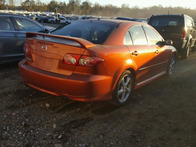 1YVFP84D145N50702 - 2004 MAZDA 6 S ORANGE photo 4