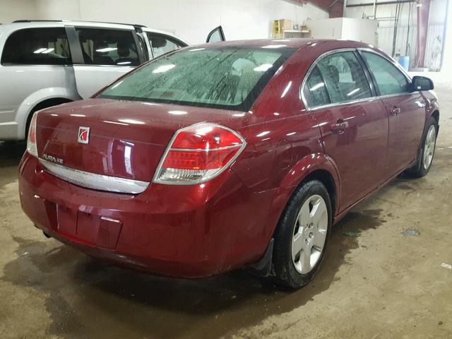 1G8ZS57B89F227026 - 2009 SATURN AURA XE MAROON photo 4