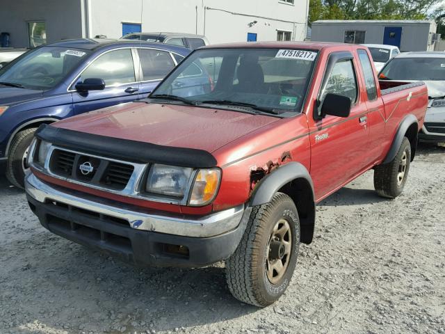 1N6DD26Y7WC302257 - 1998 NISSAN FRONTIER K RED photo 2