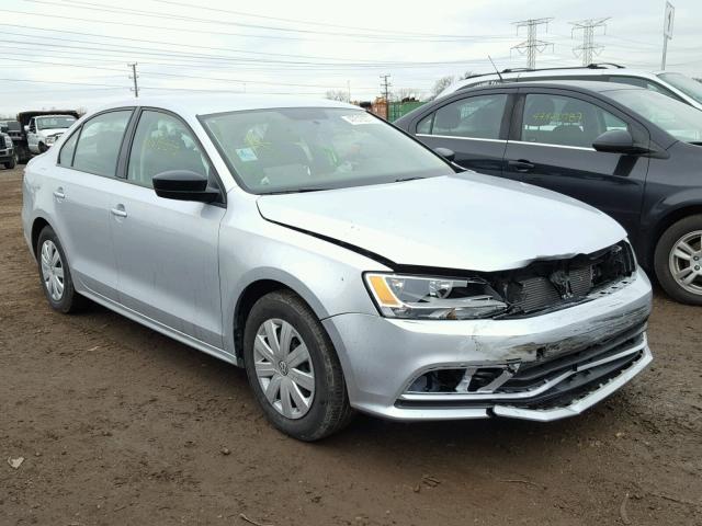 3VW2K7AJ2FM300371 - 2015 VOLKSWAGEN JETTA BASE SILVER photo 1