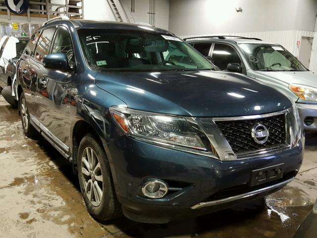 5N1AR2MM2DC690417 - 2013 NISSAN PATHFINDER BLUE photo 1