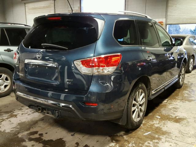 5N1AR2MM2DC690417 - 2013 NISSAN PATHFINDER BLUE photo 4