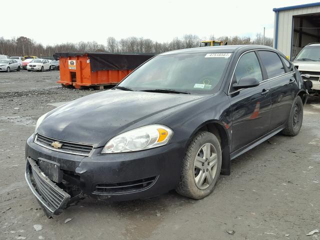 2G1WA5EK7A1118091 - 2010 CHEVROLET IMPALA LS BLACK photo 2