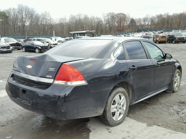 2G1WA5EK7A1118091 - 2010 CHEVROLET IMPALA LS BLACK photo 4