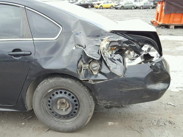 2G1WA5EK7A1118091 - 2010 CHEVROLET IMPALA LS BLACK photo 9