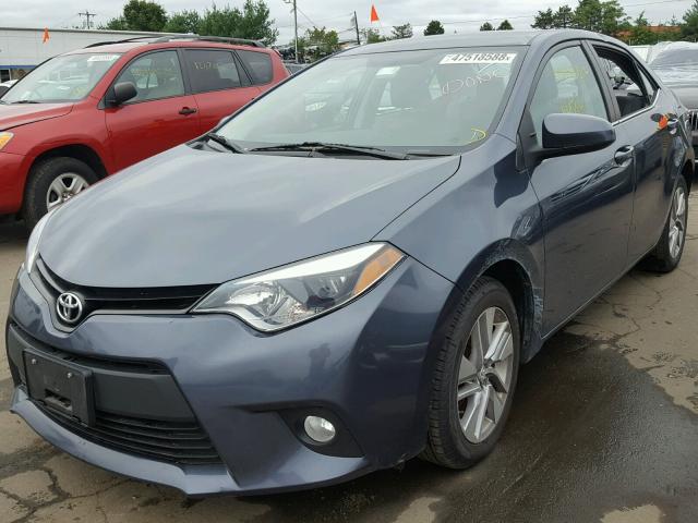 2T1BPRHE0EC071124 - 2014 TOYOTA COROLLA EC GRAY photo 2