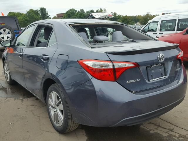 2T1BPRHE0EC071124 - 2014 TOYOTA COROLLA EC GRAY photo 3