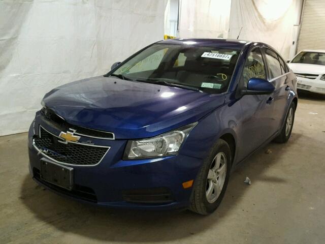 1G1PC5SB2D7252257 - 2013 CHEVROLET CRUZE LT BLUE photo 2