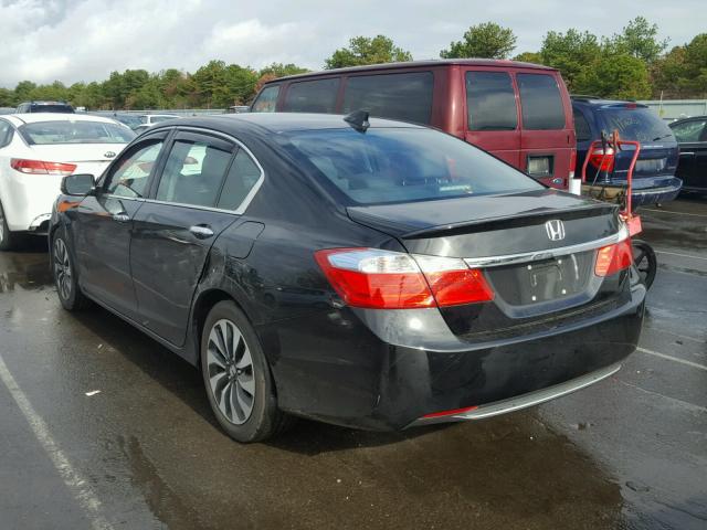 1HGCR6F55FA014232 - 2015 HONDA ACCORD HYB BLACK photo 3