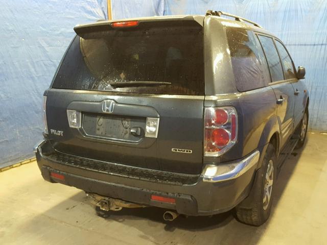 2HKYF18766H557385 - 2006 HONDA PILOT EX GREEN photo 4