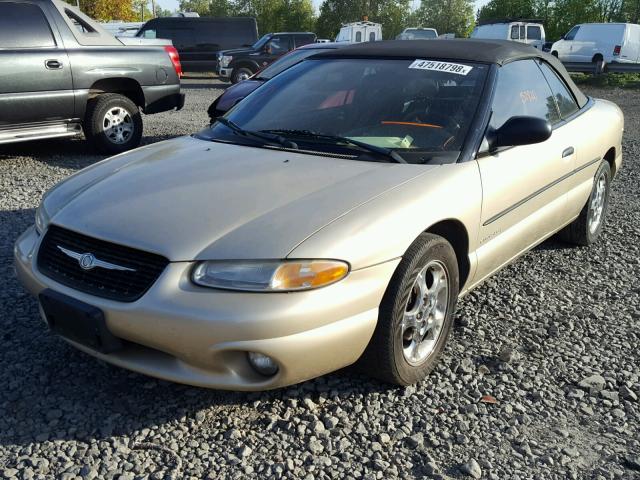 3C3EL55H2XT592334 - 1999 CHRYSLER SEBRING JX GOLD photo 2