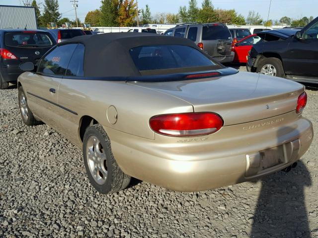 3C3EL55H2XT592334 - 1999 CHRYSLER SEBRING JX GOLD photo 3