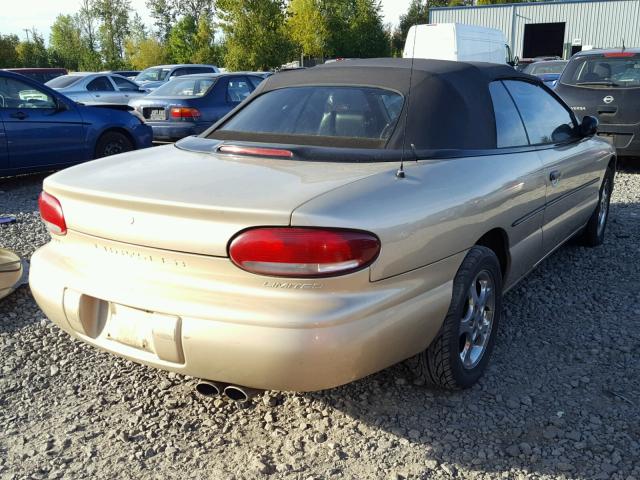 3C3EL55H2XT592334 - 1999 CHRYSLER SEBRING JX GOLD photo 4