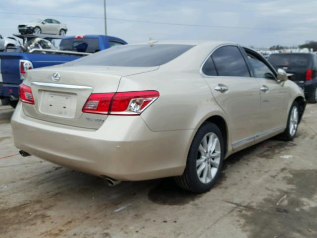 JTHBK1EG8B2460835 - 2011 LEXUS ES 350 GOLD photo 4