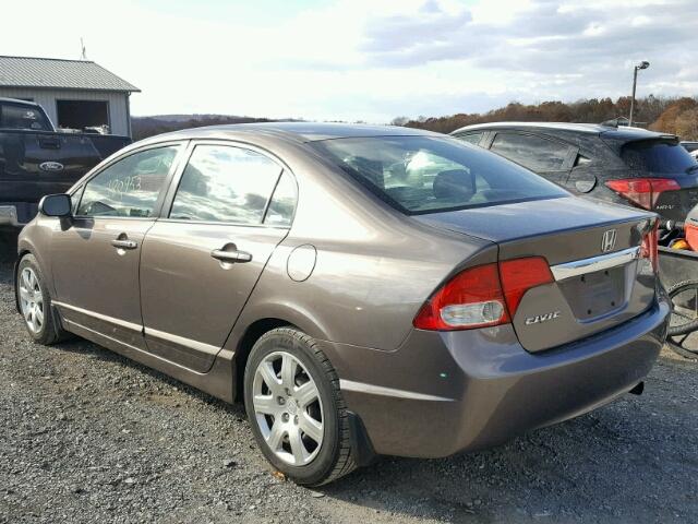 2HGFA165X9H537162 - 2009 HONDA CIVIC LX GRAY photo 3