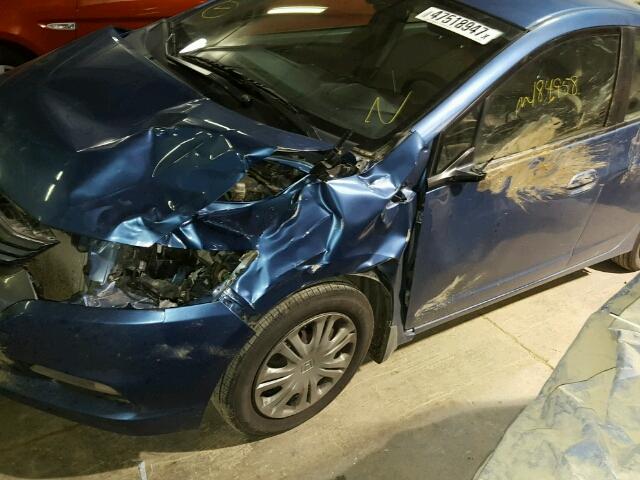 JHMZE2H53AS038315 - 2010 HONDA INSIGHT LX BLUE photo 9