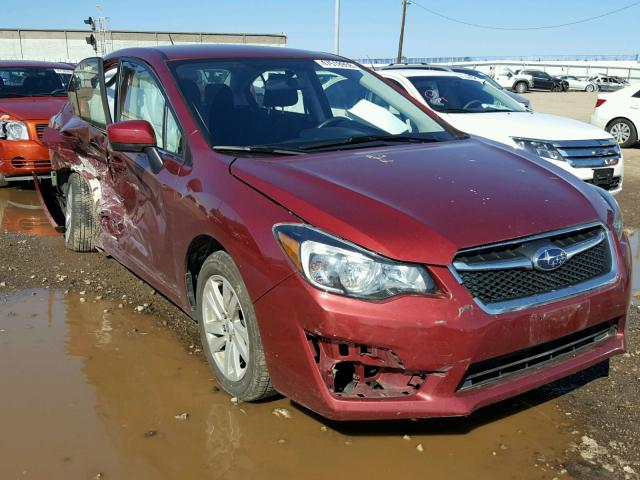 JF1GJAB65GH023522 - 2016 SUBARU IMPREZA PR MAROON photo 1